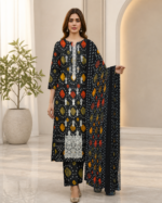 Lawn 3 Piece Suit – Embroidered Printed - Image 2