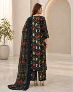 Lawn 3 Piece Suit – Embroidered Printed - Image 4