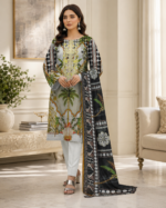 Lawn 3 Piece Suit – Embroidered Printed - Image 2