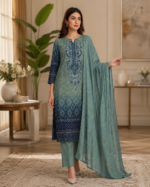 Lawn 3 Piece Suit – Embroidered Printed - Image 2