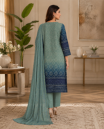 Lawn 3 Piece Suit – Embroidered Printed - Image 3