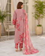 Lawn 3 Piece Suit – Embroidered Printed - Image 3