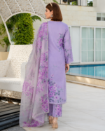 Luxury Lawn 3 Piece Suit – Embroidered printed - Image 3