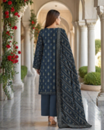 Lawn 3 Piece Suit – Embroidered Printed - Image 4