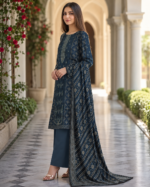 Lawn 3 Piece Suit – Embroidered Printed - Image 3