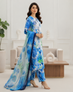 Lawn 3 Piece Suit – Embroidered Printed - Image 2